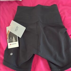 Lululemon Athletica Black Athletic Shorts with High Waistband